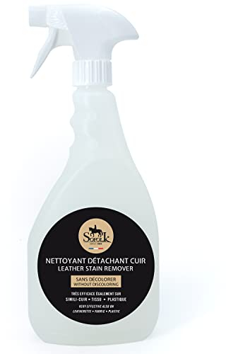 Sofolk - Nettoyant, Détachant, Dégraissant pour Cuir - Entretien Cuir - Spray Nettoyant Cuir Inodore et Incolore - 750ml