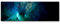 Paul Sinus Art abstraktes Bild – Universum in Blautönen - Panoramabild auf Leinwand in 150x50cm