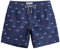 MaaMgic Ropa de Baño para Hombres Bañador para Vacaciones Short de Playa Natación Secado Rápido Piscina Ancla,Blanco Marino Cresta,L