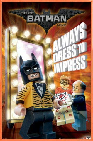 LEGO The Batman Movie Poster Kleide Dich Immer So, DASS Du Andere Beeindruckst Plakat | Bild 91x61 cm