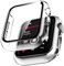 LϟK 2 Pack Funda Protector de Pantalla de Cristal Templado Incorporado para Apple Watch 40mm Series 6 5 4 SE - Estuche Protector General para PC Duro HD Ultra-Thin Carcasa para iWatch 40mm - Claro