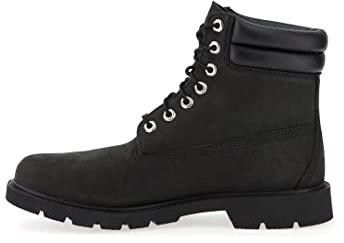 Timberland 6 Inch WR Basic Stivali alla moda Uomo, Nero (Black Nubuck),44.5 EU