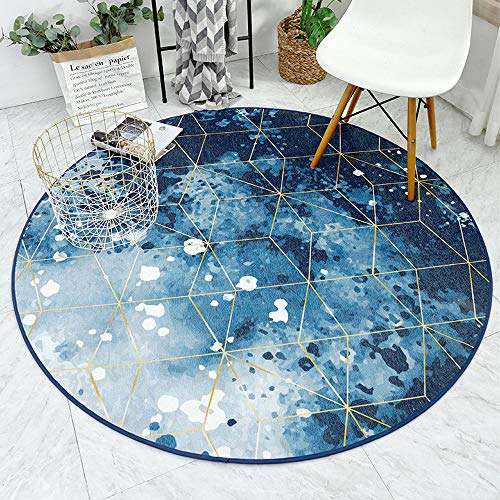 SDINAZ Teppiche Modern Designer für Wohnzimmer Kinderteppiche Flauschige Runden Groß Schutzmatten Matten Waschbare Kindermatte fürs Babyzimmer Kleinkinderzimmer 120 cm