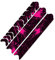 AlphaShield Fahrrad Rahmenschutz Kettenstreben Schutz Folie Aufkleber Rahmen Schutz Carbon MTB BMX Lackschutz Folie R161 (05 Racing Neon Pink)