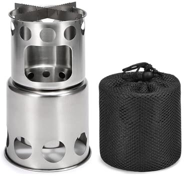 Brennholzhalter Klappherd Tisch Camping Wandern Picknick Herd Ständer Halterung Halter Für Angeln Wandern Picknick Tourist Burner Holzständer (Color : Wood stove 6)