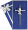 Silberfarbenes Mädchen-Wandkreuz Segensbaby 15,2 cm silber