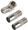 Adaptador Coaxial Conector RF 1 F Hembra en Ángulo Recto a Macho, 2 F Hembra a IEC TV Macho de 9,5 mm Compatible con Antena de TV Satélite, Anti-oxidante, Todo Metal, 3 Unidades