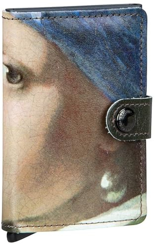 Secrid Mini-Portemonnaie mit Perlenohrring (Mauritshuis), Einheitsgröße, Unisex, Erwachsene, Perlenohrring (Mauritshuis), Talla única, Modisch