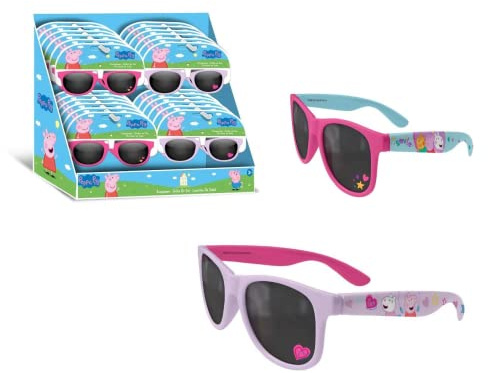 Kids Euroswan Sonnenbrillen Peppa Wutz, sortiert, 2 Designs, 24 Stück, mehrfarbig (PP09044)