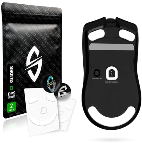 SensoryBoost DPS Glides (Lot de 2) pour Razer Viper V2 Pro - Ultra Rapides, Arrondi, Faible Friction, de Haute Qualité, Durable - Patins de Souris de Rechange, Skates - Accessoire pour Souris de Jeu