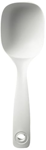 BESTonZON Spoon Serving Soup Ladles Cooking Ladle Pizza Sauce Ladle Japanese Rice Paddle Porridge Serving Ladle Potato Server Spatula Rice Ball Mold Soup Scoop Rice Cooker White Tableware