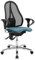 TOPSTAR Sitness 15 ergonomischer Bürostuhl mit bewegter Sitzfläche Schreibtischstuhl mit Armlehnen Petrol, ST19UDC6