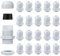 Ezydka Pressacavo 20 Pezzi Connettori Pressacavi Impermeabili, M16 Regolabile Passacavo Impermeabile IP68, Bianca Connettori Pressacavi per Esterno, Giardino, Scatola di Derivazione