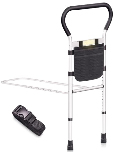 Zuanduo Barandillas para Camas De Adultos Barandilla Cama Adultos con Sensor De Movimiento Baranda Cama Adulto con Luz Nocturna Y Bolsa De Almacenamiento Ayuda para Levantarse De La Cama