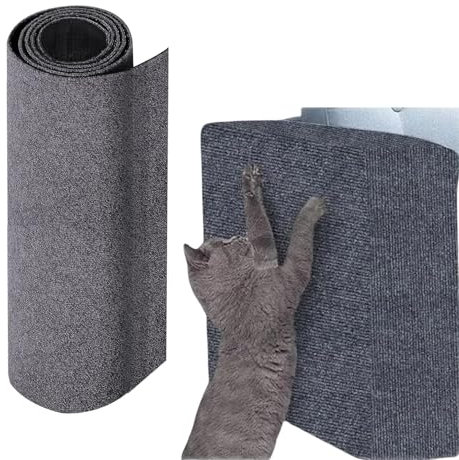 Alfombra Rascador para Gatos,Rascador Sofá Gatos Autoadhesivas,Tapete Autoadhesivo para Rascar Gatos,Rascador Gatos Pared,Protector Sofa Gatos,DIY Climbing Cat Scratcher,Protector Sofa Arañazo