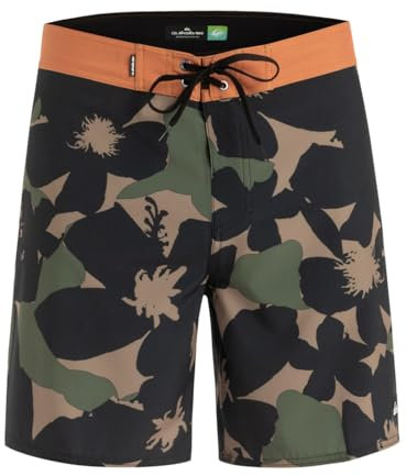 Quiksilver Herren SURFSILK Straight Leg 18 Boardshort, Traubenblatt-Handtman, 33W