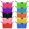 Rebanky 10 Pièces Trousse de Maquillage Multicolore Femme AAC à Cosmétiques de Voyage en Nylon Mini Trousse Maquillage pour Sac à Main Lot de Pochette à Maquillage pour Hommes Femmes (17x11x6cm)
