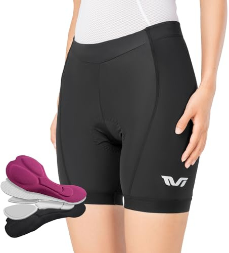 ROCKBROS TVI Damen Radlerhose Kurz Gepolstert Schnelltrocknend | Fahrradhose, Sporthose, Sommer, für MTB