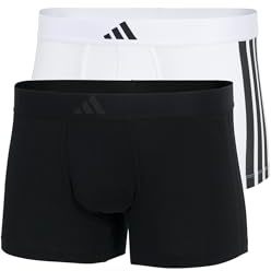 Adidas Low Rise Trunk (2PK) - Active Flex Cotton 3 Stripes - Bequeme Unterwäsche