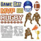 GLOBLELAND Stanzformen Für American Football Metall Rugby Spieler Stanz Und Prägevorlage Spieltag Trophäe Papierstanzungen Für Scrapbooking Kartenherstellung Basteln Papierkarten