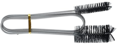 Brosse de Nettoyage de Canalisation Flexible,Brosse de Nettoyage de Tuyau a Double Tête pour Tuyaux,Drain D'évier,Trou de Vidange de Réfrigérateur,Aquarium