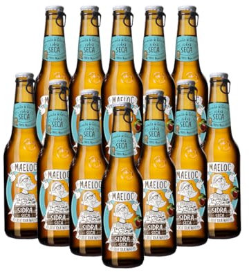 Maeloc Galician Dry Apple Spanish Cider 330ml Bottles - 4.5% ABV (12 Pack)
