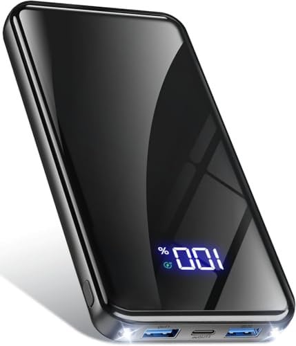 Power Bank,20000mAh Powerbank Schnellladefunktion 22,5W USB-C PD3.0 & QC4.0 Tragbarer Externer HandyAkkus mit LED Display,Kompatibel mit iPhone 16 15 14 13 Pro/Max Samsung S25/S24/Tablet
