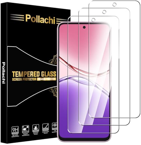 Pollachi [3 Piezas Protector de Pantalla para OPPO A5 Pro,Cristal Templado,9H Dureza Anti-Arañazos,Antihuellas,HD Transparente,Ultra Resistente