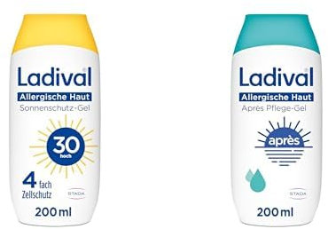 Bundle of Ladival Allergische Haut Sonnenschutz-Gel LSF 30 200ml + Ladival Allergische Haut Après Pflege-Gel 200ml