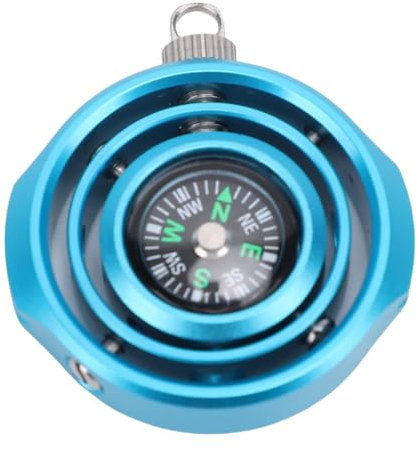 Fidget Toys for Adults & Teens, Metal Fingertip Gyroscope for Relief Anxiety ADHD Autism Cool Gadgets Desk Offices (Blue)