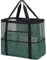 QXYOGO Sac de Plage Femme, Beach Bag Sac de plage en maille imperméable et résistant au sable - Grand sac fourre-tout for piscine for femmes, accessoires de plage essentiels for les vacances(Green)