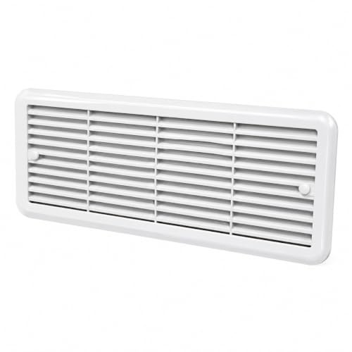 Griglia di montaggio per frigoriferi Thetford, 62445480, copertura di ricambio per griglia di ventilazione per camper e camper (bianco)