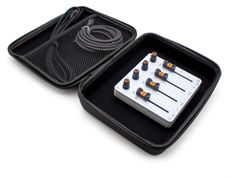 LeTkingok MIDI-Controller mit 4 Reglern und 4 Fadern sowie Anpassbarer CC-Belegung