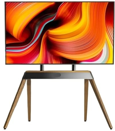 Robuster Metall-TV-Bodenständer for 40–86 Zoll Große LED-LCD-Flachbildschirme, Höhenverstellbar