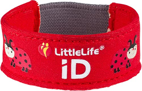 LittleLife Sicherheitsarmband, Kinder iD-Armband mit iD-Karten für Notfallkontakt oder medizinische Informationen