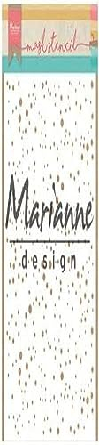 Marianne Design Schablone für Masken Scrapbooking, Schneeflocken, Kartengestaltung und andere kreative Hobbys, mit Papier, Kunststoff, transparent, 149 x 210 mm