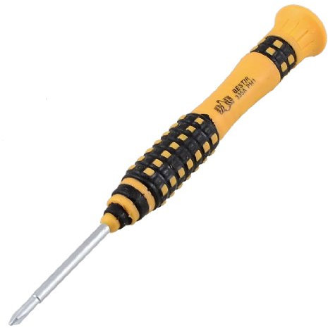 Aexit Black Yellow Plastic Handle 1.6 Shaft 2.5mm Crosshead Phillips Screwdriver (30d2484b763a0375a579df138233a66a)