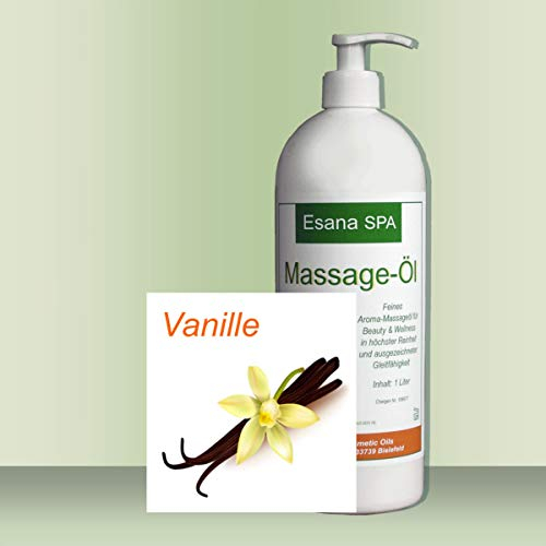 Esana SPA Aroma Massageöl Vanille (1 Liter) + Dosierpumpe