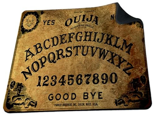 ShopQuality4U Ouija Board Goth Emo MetaI soft 5mm Rubber PC Mouse Pad Mat - For Gaming Home or Office