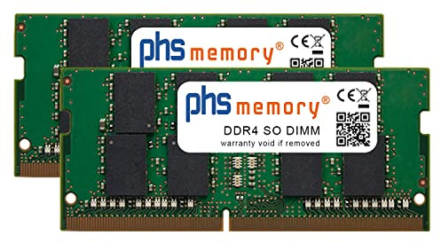 PHS-memory 64GB (2x32GB) Kit RAM Speicher kompatibel mit Apple iMac Core i5 3.7GHz 27-Zoll (5K, Early 2019) DDR4 SO DIMM 2666MHz PC4-2666V-S