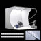 STUDIO SET FOTOGRAFICO PORTATILE LIGHT BOX CON ILLUMIN. LED 6 SFONDI