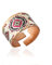 Kupfer-Reflexionen, bunt, geometrisch, verstellbare Ringe für Frauen im Indianer-Design, Ring, Schmuck (Lebenszyklus), Kupfer, Kein Edelstein