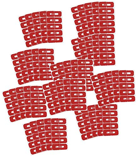 POFET 50pcs Red Disposable Peel Off Tape Nail Art Auslaufsichere Hautbarriere Polish Protector Cover Guard