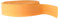 F Fityle 10m Schrägband elastisches Band Falzband Falzgummi, 20mm, Einfaßband Gummi schneidern, Orange