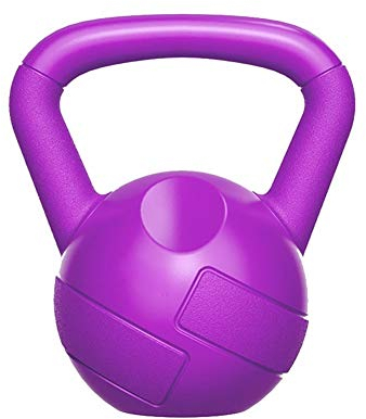 Kettlebells AGYH Rosa Lila, Frauen-Gewicht-Verlust-Trainingsgeräte for Home Gym Yoga Pilates Übung, Stumm Anti-Skid, 5lb / 2.3kg (Color : Purple)