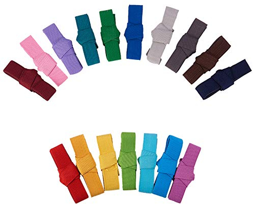 Airssory 20 mm (0,79 pollici) largo misto colorato piatto elastico cordoncino elastico elastico in maglia filo cinturino elasticizzato per cucito mestieri fai da te copriletto polsino