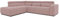 DOMO. collection Ecksofa Brandon, Sofa mit Rückenfunktion in L-Form, Polsterecke, Eckgarnitur 275 x 228 x 98 cm (BxTxH), rosa
