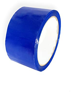 Ruban adhésif d'emballage bleu, Tout usage en polypropylène, 48 mm x 66 m, 6 Rouleaux