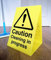 Caution Cleaning In Progress - Free Standing Double Sided A Board - Yellow Corex - Sign Area: 200mm x 300mm