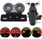 JMTBNO Motorrad LED Rücklichter Integrierte Bremslicht & Blinker Kontrollleuchte 40 LED Rückleuchte mit Kennzeichenhalter (schwarze Linse)